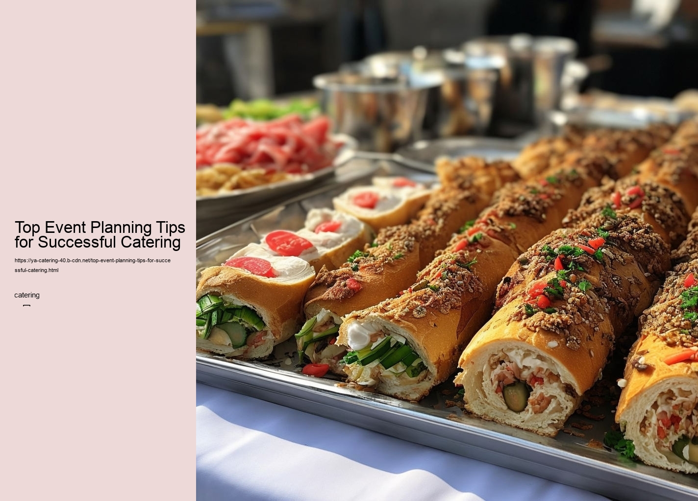 Top Event Planning Tips for Successful Catering